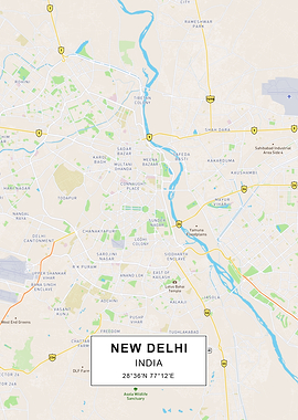 New Delhi map