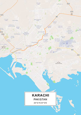 Karachi map