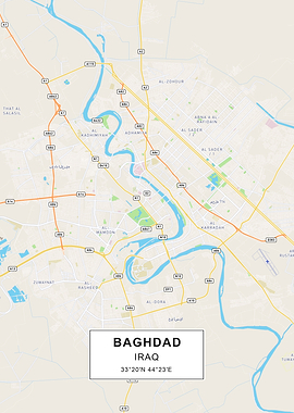 Baghdad map