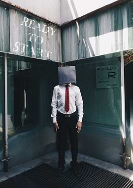 Businessmen smoking area