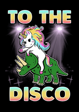 Riding Unicorn Dinosaur