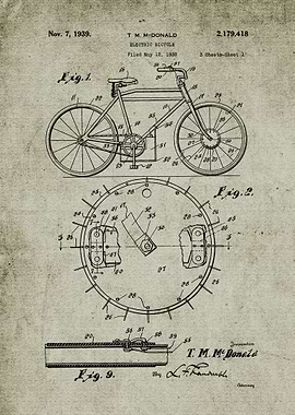 1938 Electric Bicycle