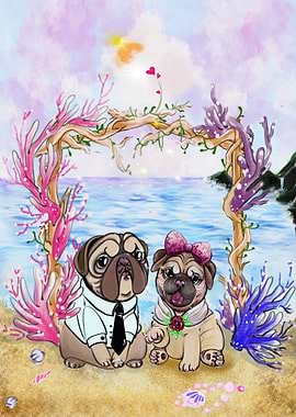 Pug wedding