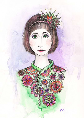 Beautiful mandala girl por