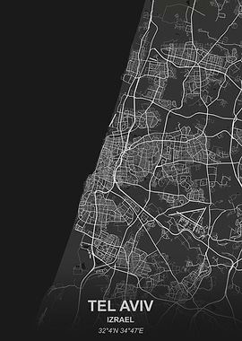 Tel Aviv city map