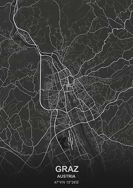 Graz city map