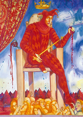 «CLOWN ON THE THRONE»