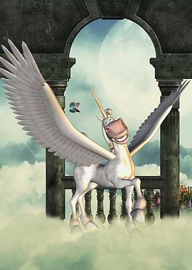 Cute pegasus