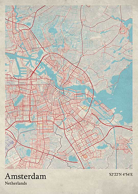 Amsterdam city map