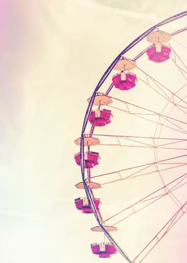 Ferris Wheel in Hot Pink
