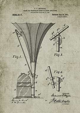 Crane for Phonograph Horns
