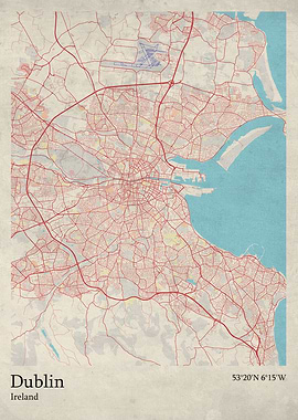 Dublin city map
