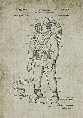 Toy Deep See Diver Outfit
