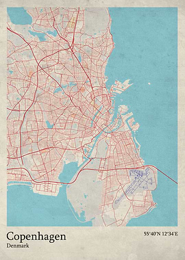Copenhagen city map