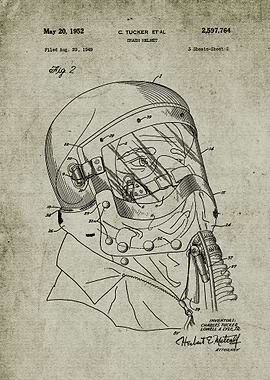 1949 Crash Helmet #1