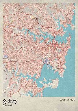 Sydney city map