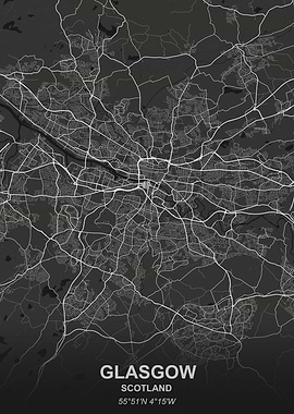 Glasgow city map