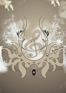 Decorative clef