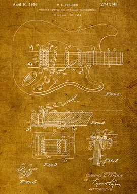 Fender Guitar Patent
