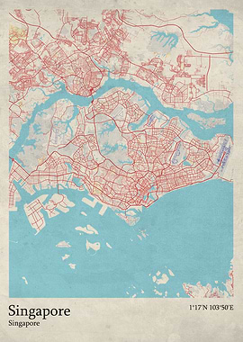 Singapore city map