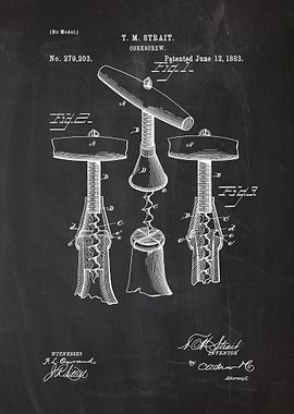 1883 Corkscrew Patent