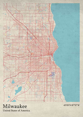 Milwaukee city map