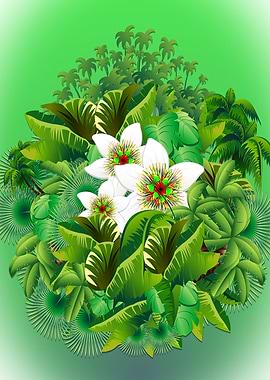 Passion Flowers Greenery