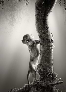 Baby Chacma Baboon