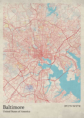 Baltimore city map