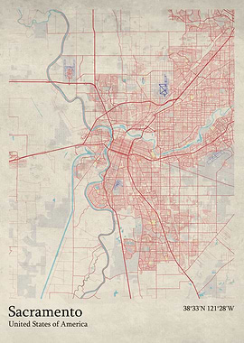 Sacramento city map