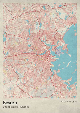 Boston city map