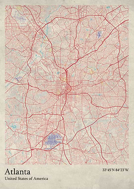 Atlanta city map