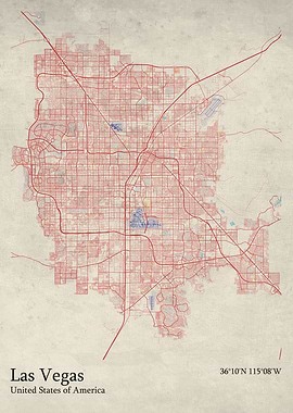 Las Vegas city map