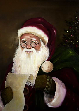 Santa Claus painting