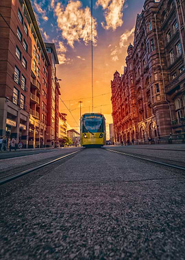 Sunset in Manchester
