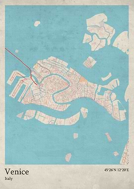 Venice city map