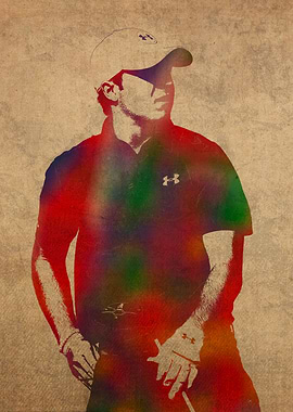 Jordan Spieth Watercolor