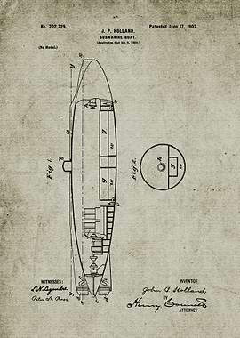 1900 Submarine Boat