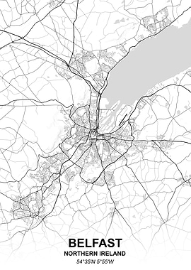 Belfast city map