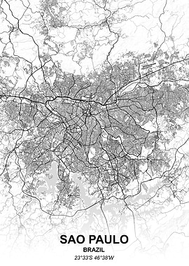 Sao Paulo city map