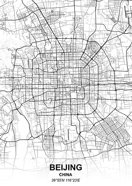 Beijing city map