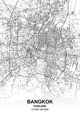 Bangkok city map