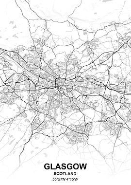 Glasgow city map