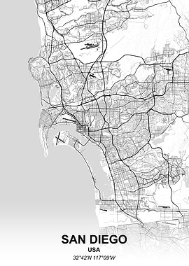 San Diego city map