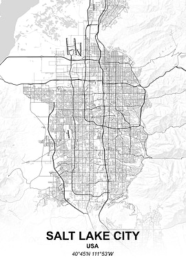 Salt Lake City city map
