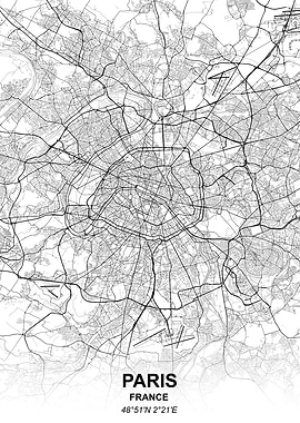Paris city map