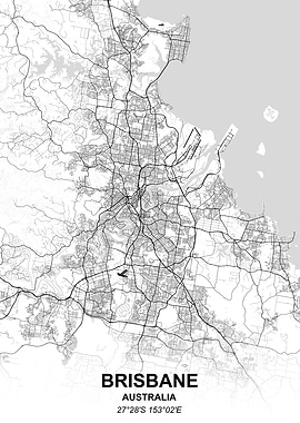 Brisbane city map