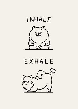 Inhale Exhale Pomeranian