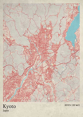 Kyoto city map