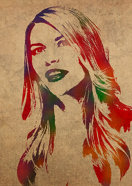 Claire Danes Watercolor